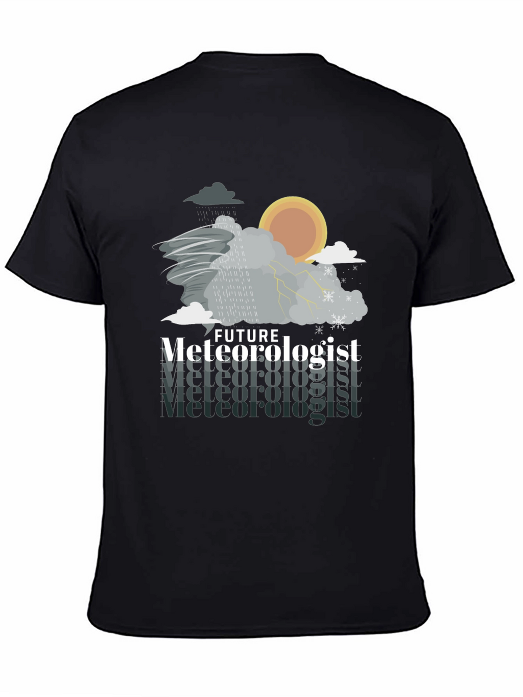 Future Meteorologist Weather Pattern Graphic T-Shirt