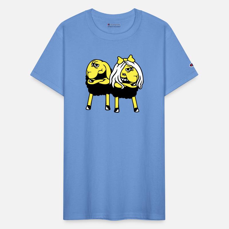 2 Black Sheep Couple Tired Angry Annoyed Offended