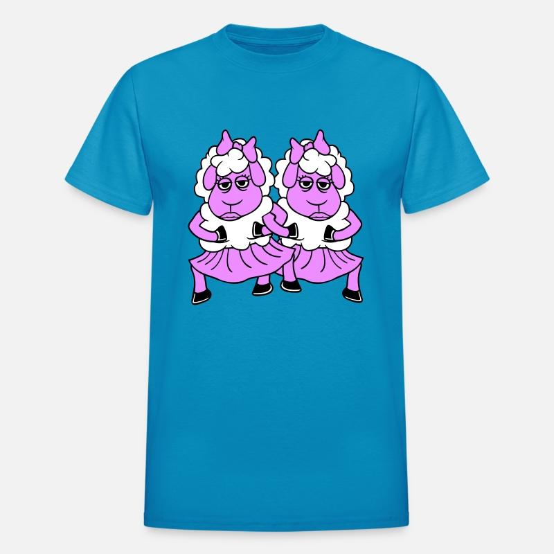 2 Sheep Couple Tired Bored Girlfriends Cool Girls