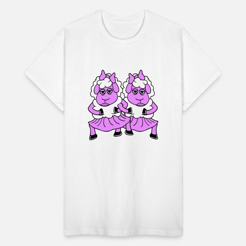 2 Sheep Couple Tired Bored Girlfriends Cool Girls