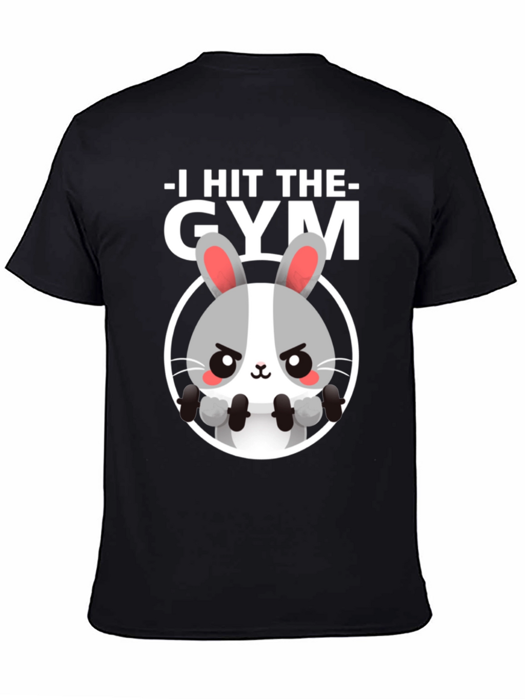 I Hit The Gym Bunny Graphic Tee