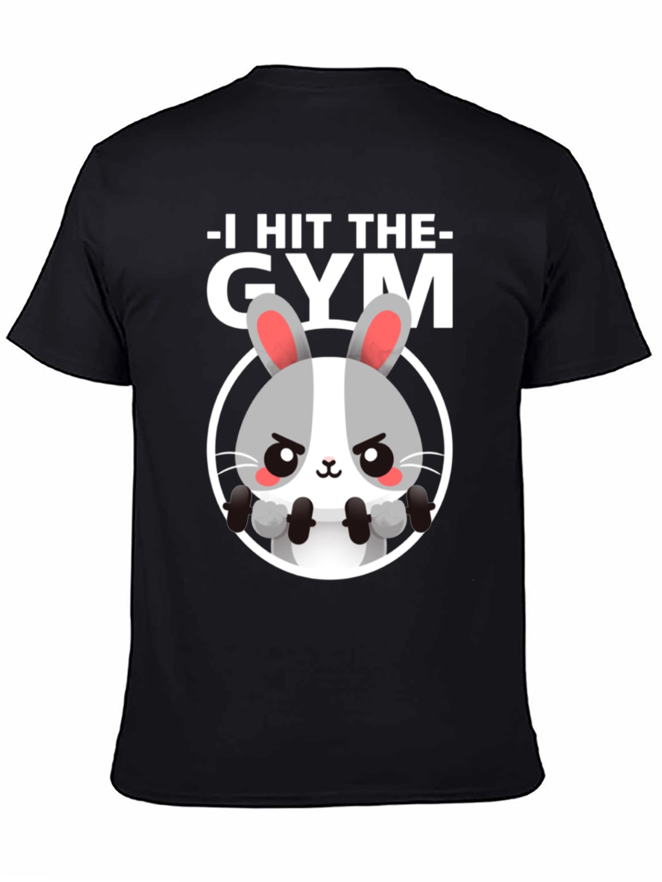 I Hit The Gym Bunny Graphic Tee