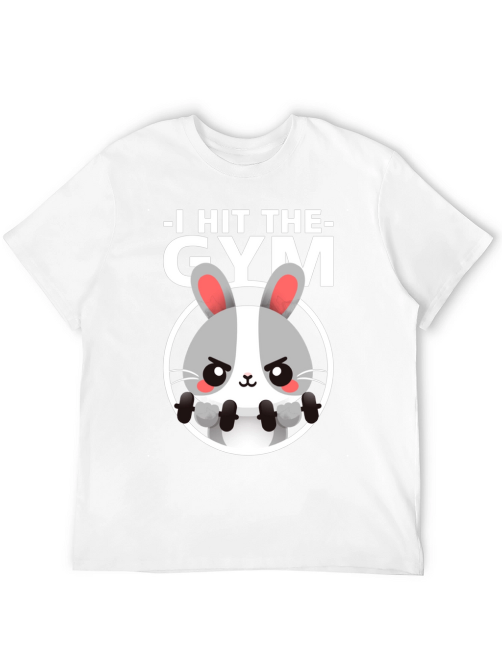 I Hit The Gym Bunny Graphic Tee