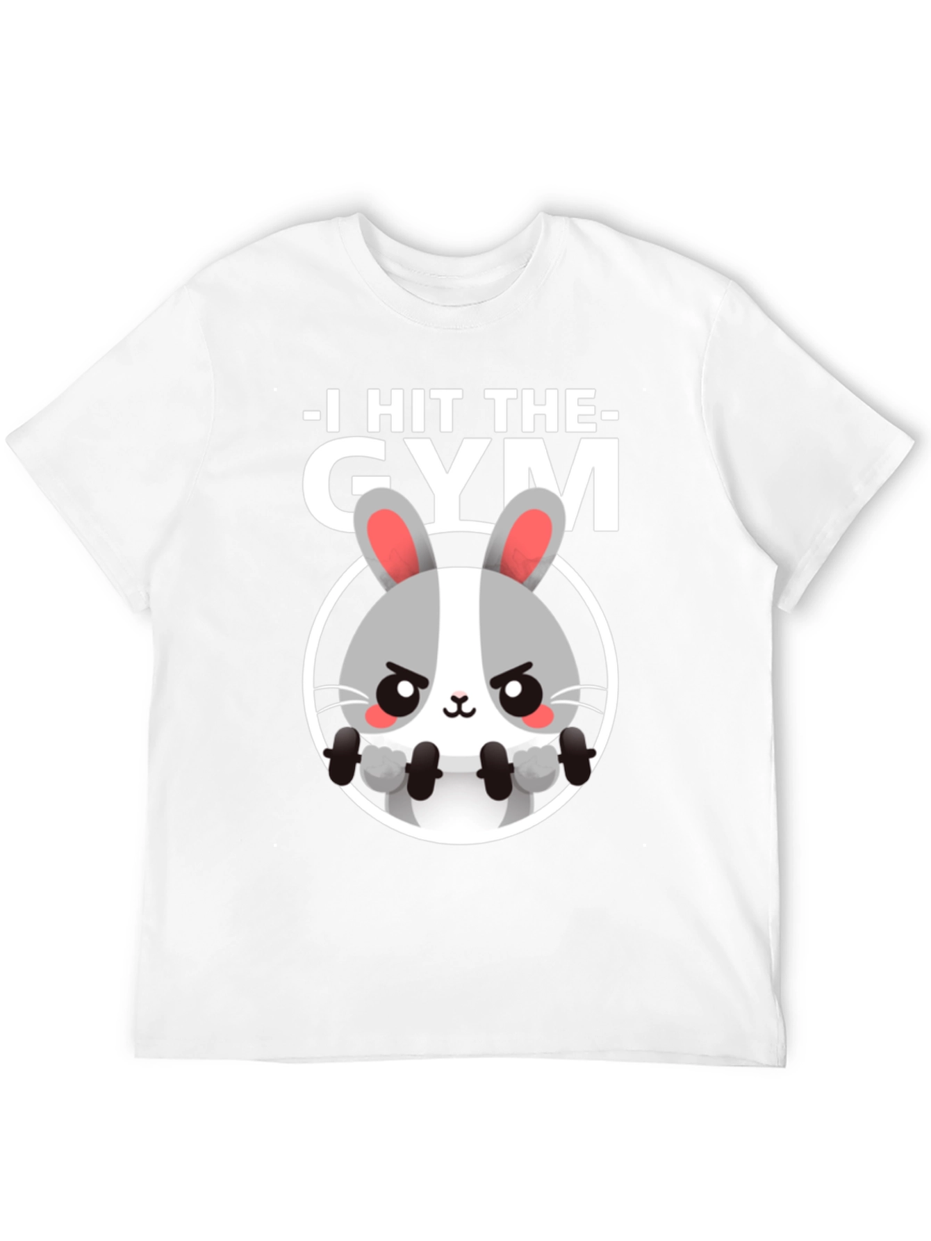 I Hit The Gym Bunny Graphic Tee