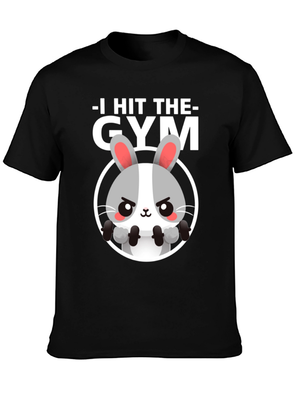 I Hit The Gym Bunny Graphic Tee