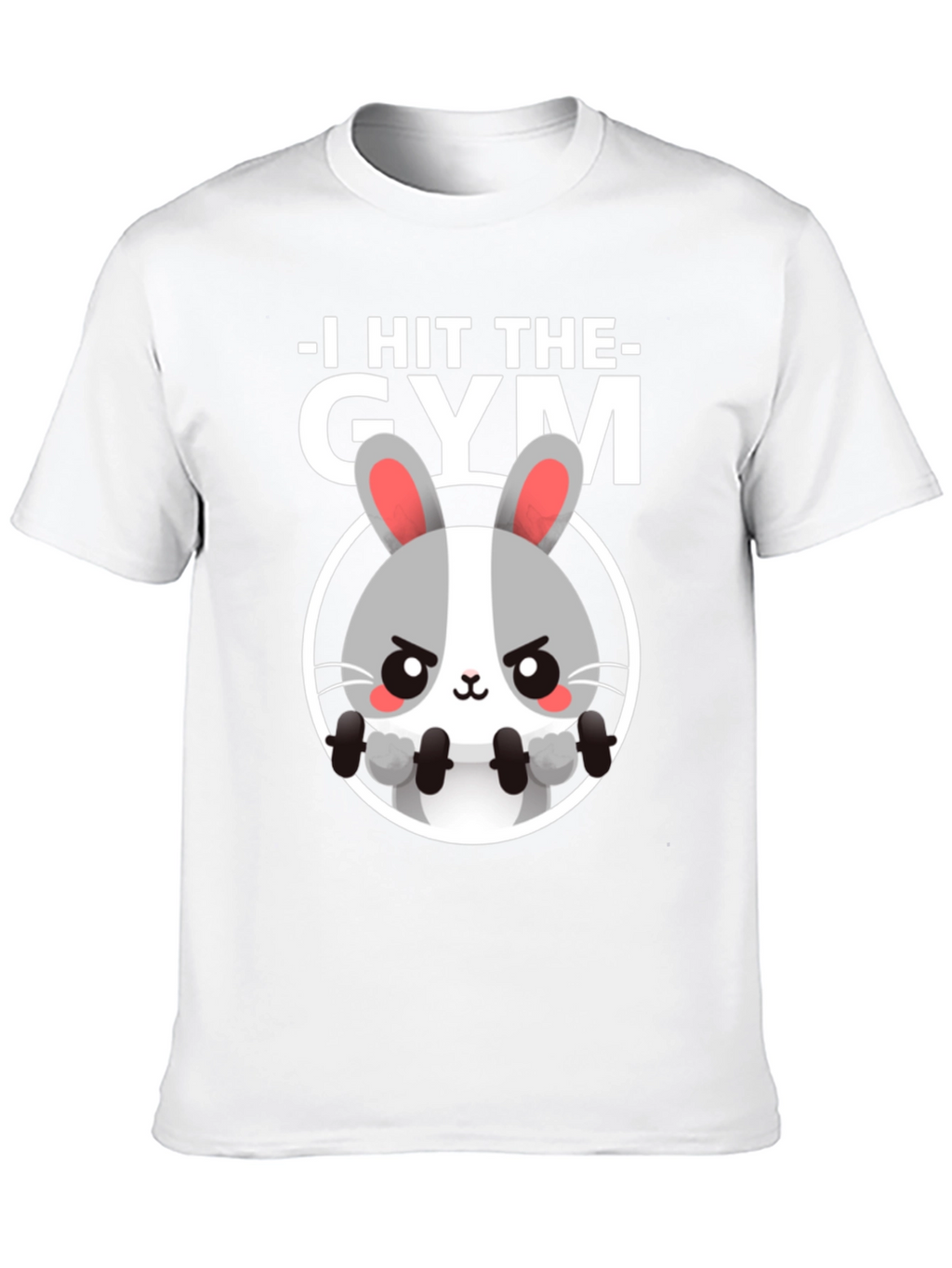 I Hit The Gym Bunny Graphic Tee