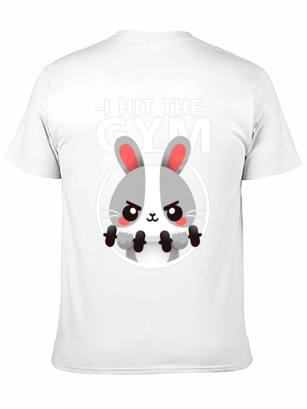 I Hit The Gym Bunny Graphic Tee