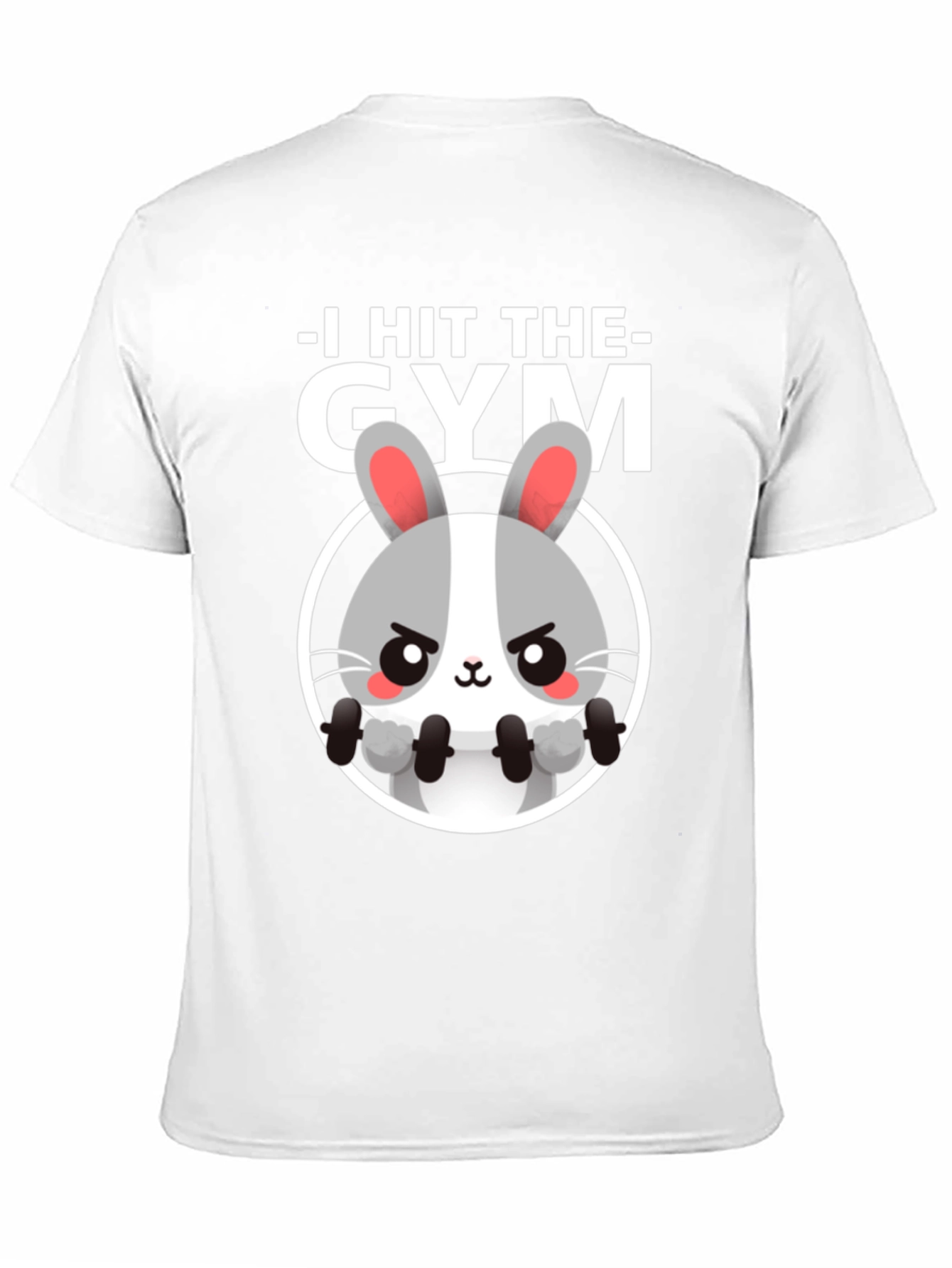 I Hit The Gym Bunny Graphic Tee