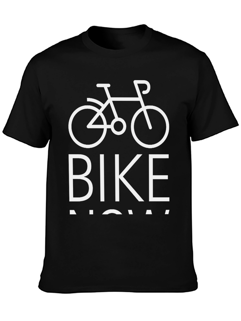Bike Now T-Shirt - Black Cotton Blend