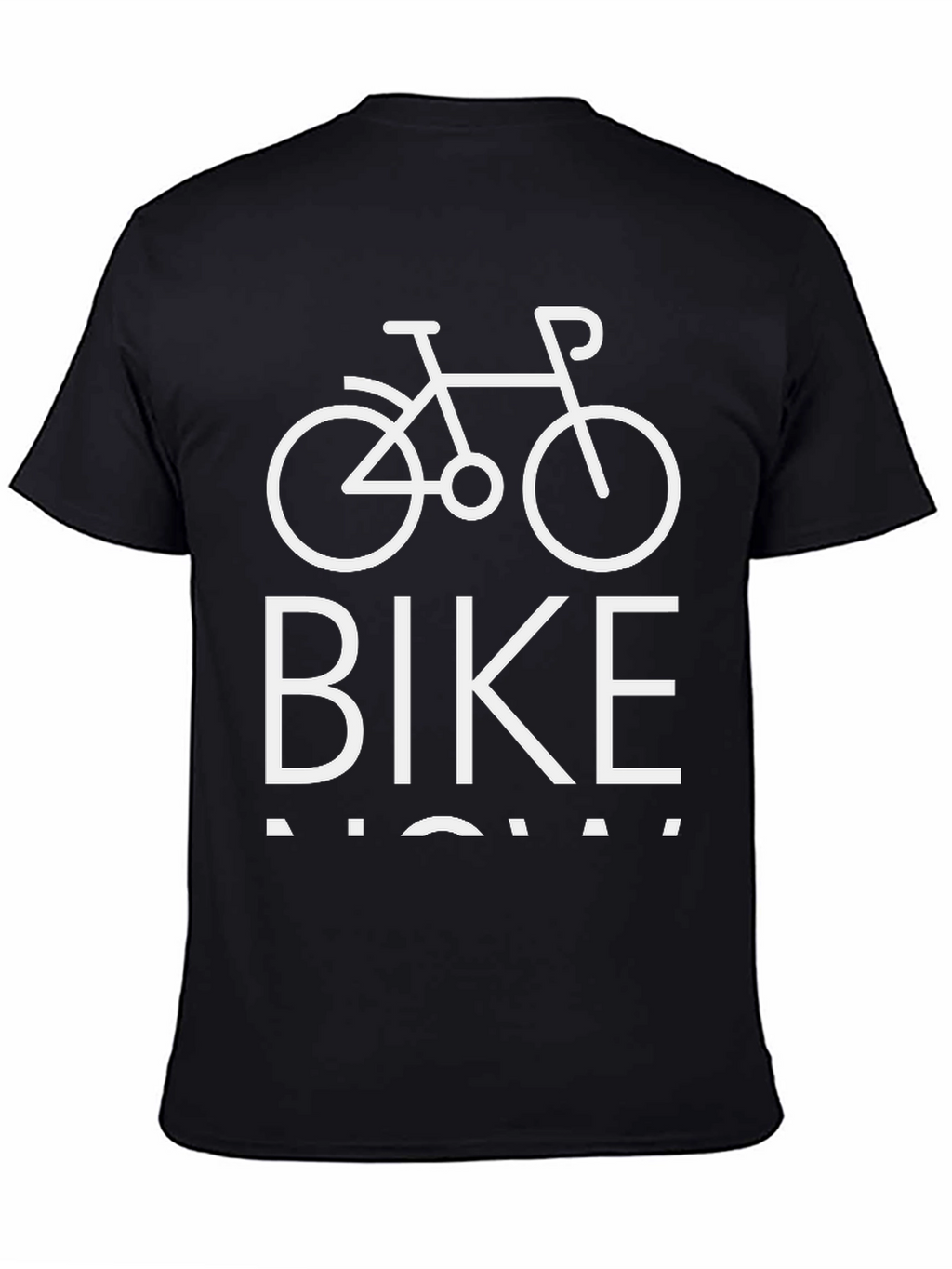 Bike Now T-Shirt - Black Cotton Blend