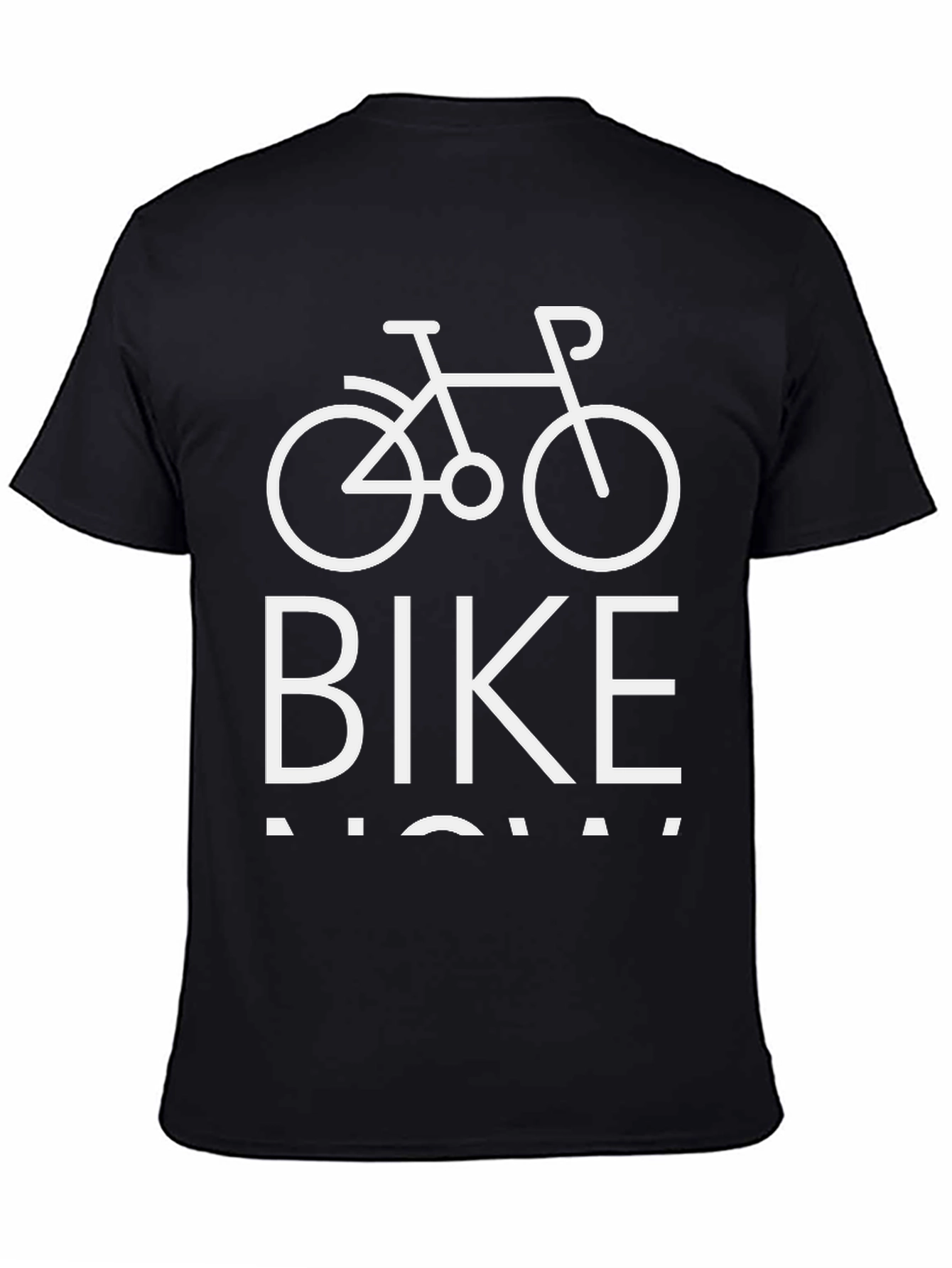 Bike Now T-Shirt - Black Cotton Blend