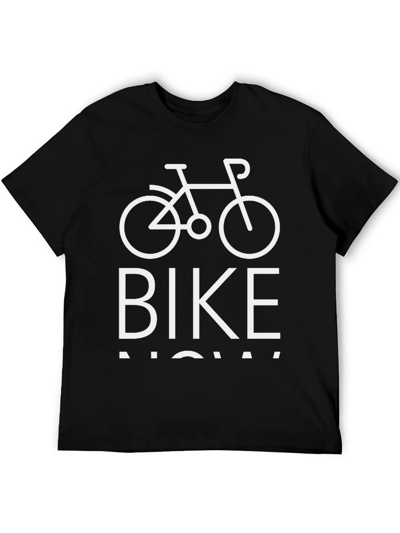 Bike Now T-Shirt - Black Cotton Blend