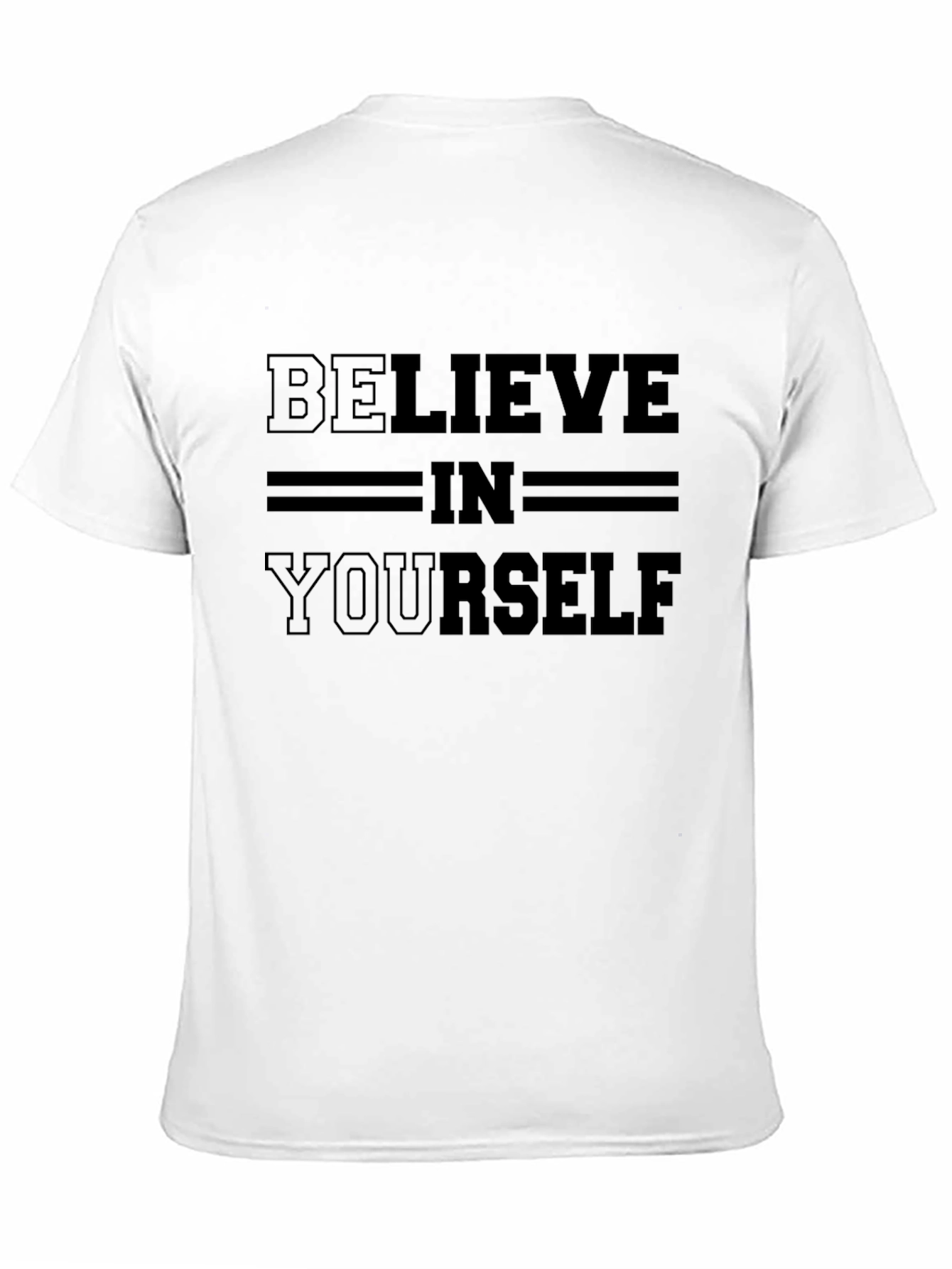 Believe In Yourself Black Graphic Tee