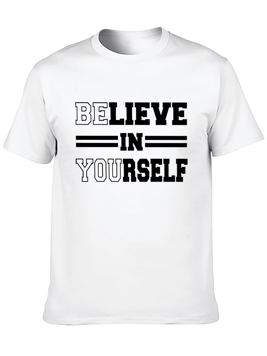 Believe In Yourself Black Graphic Tee