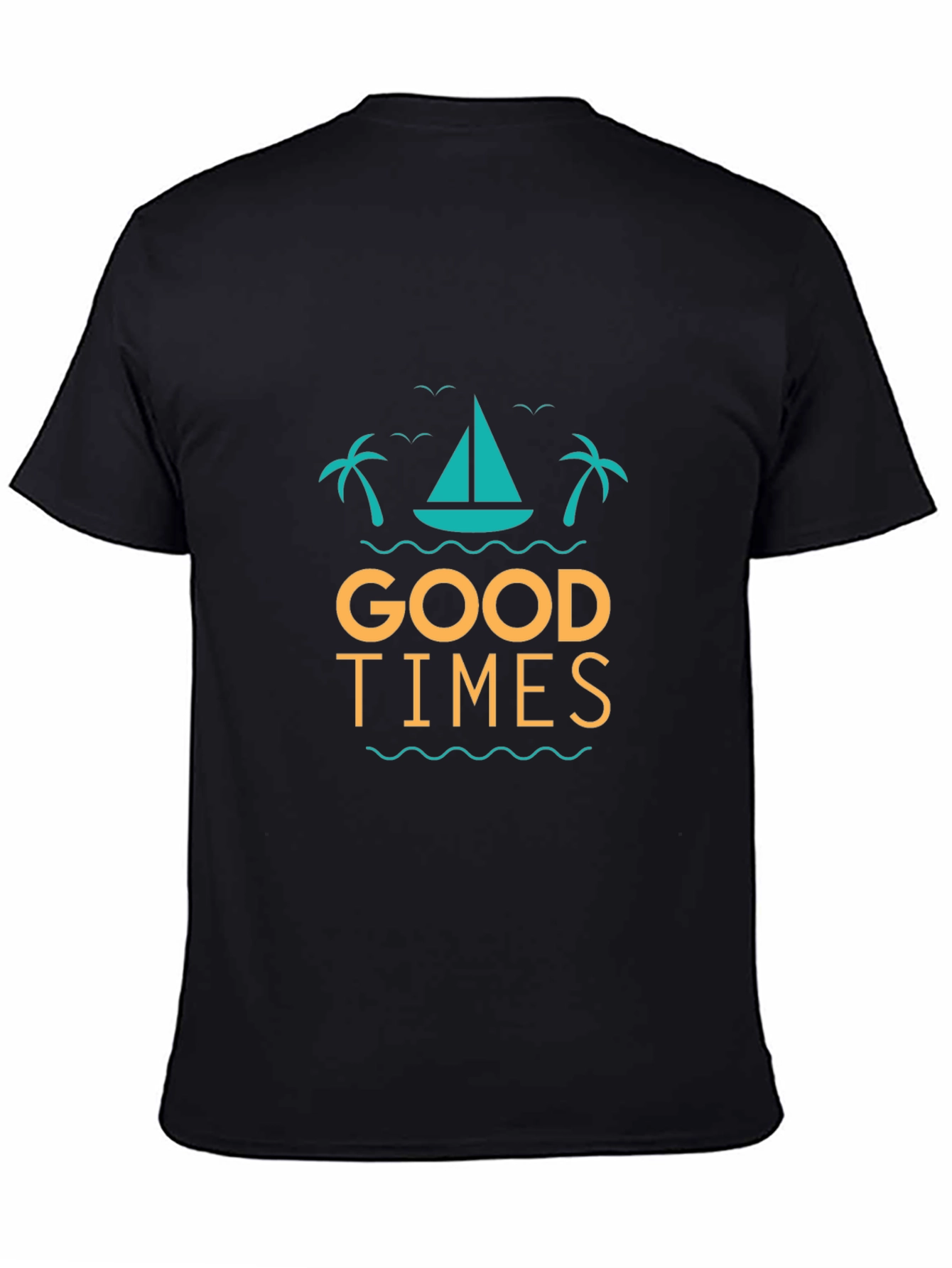 Good Times Graphic Tee - Black Cotton T-Shirt