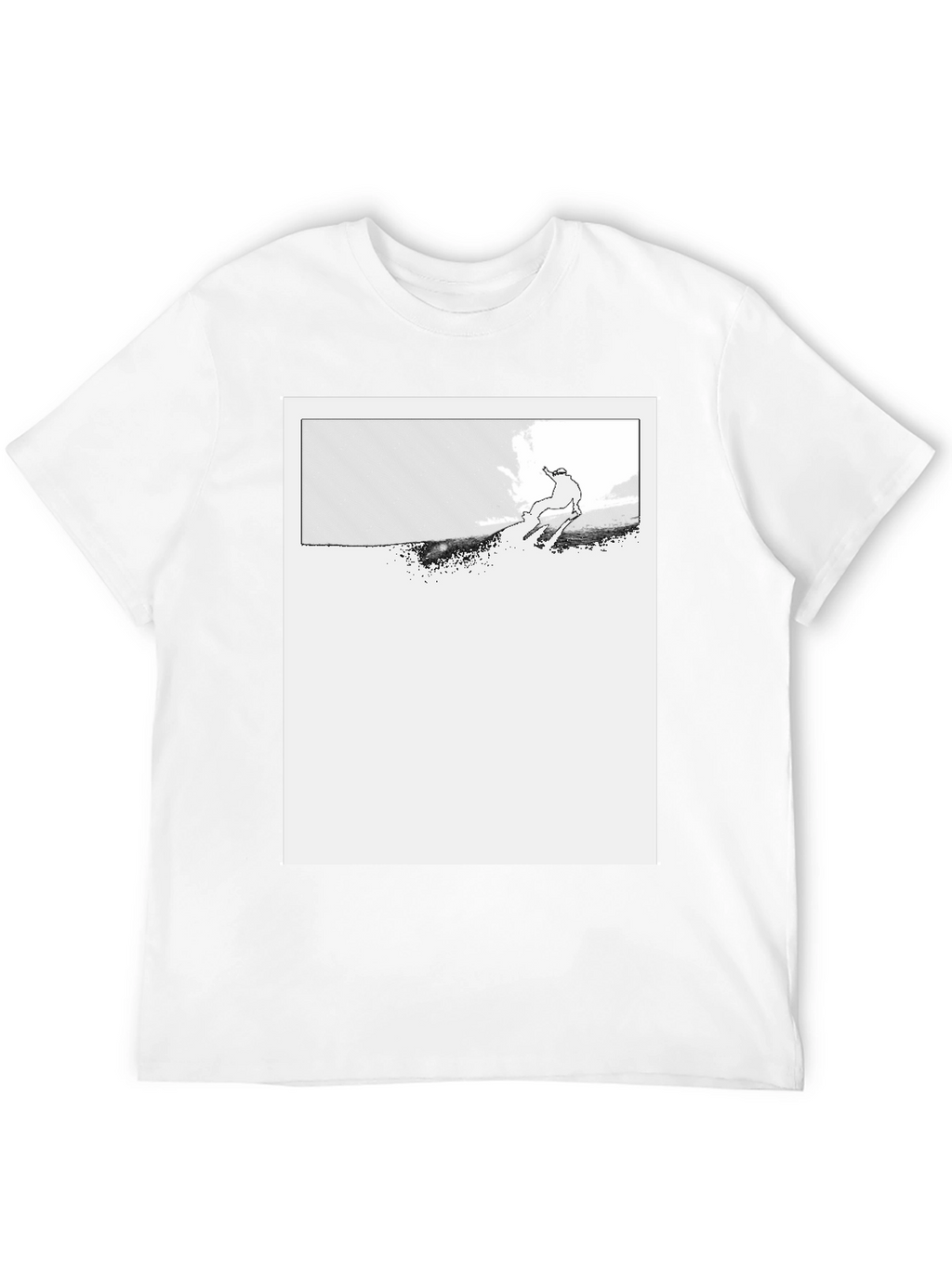 Ski Jumper Graphic Black T-Shirt
