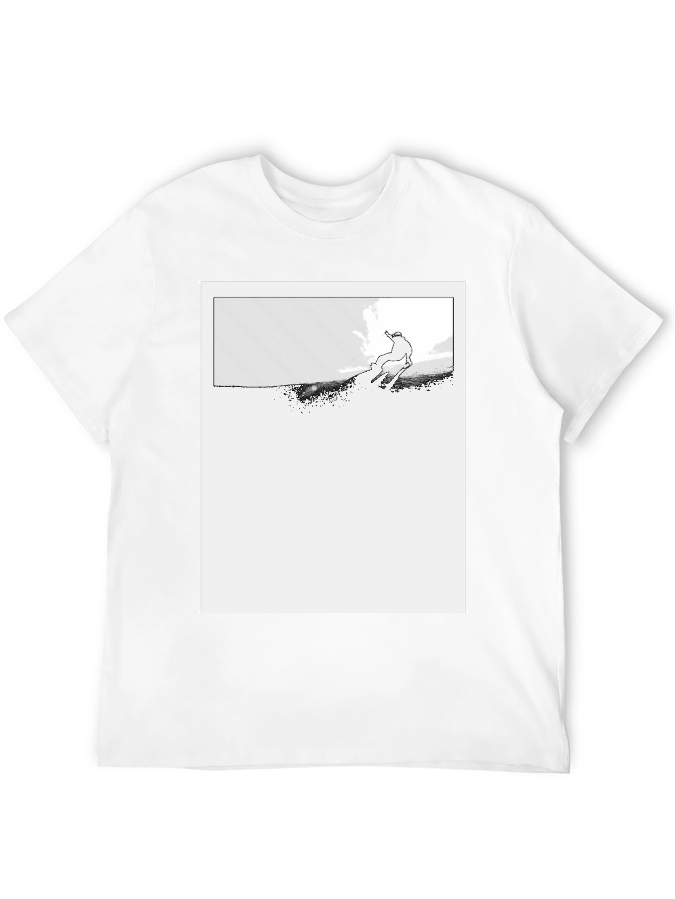 Ski Jumper Graphic Black T-Shirt