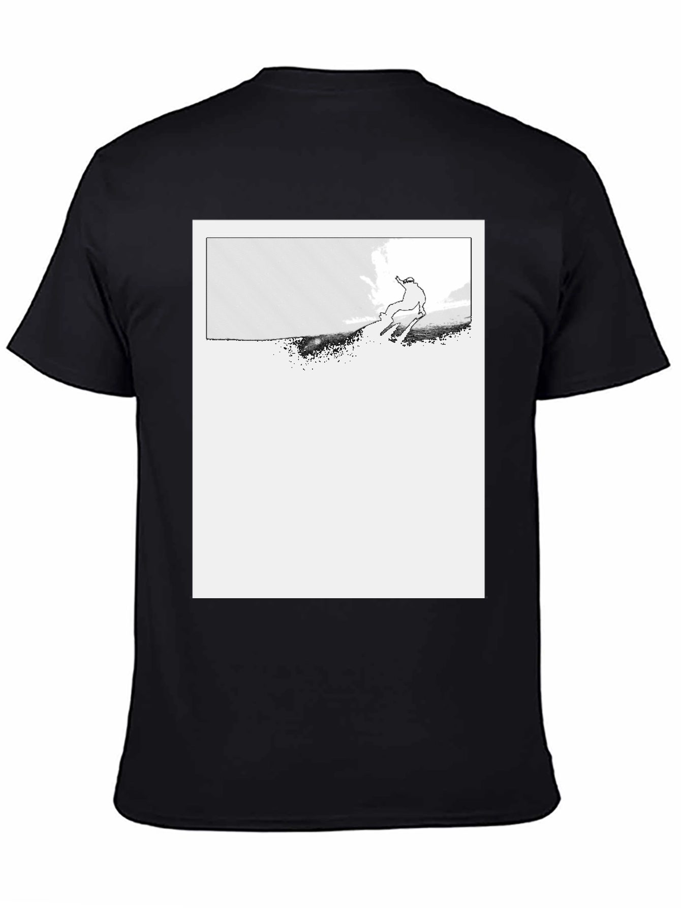 Ski Jumper Graphic Black T-Shirt