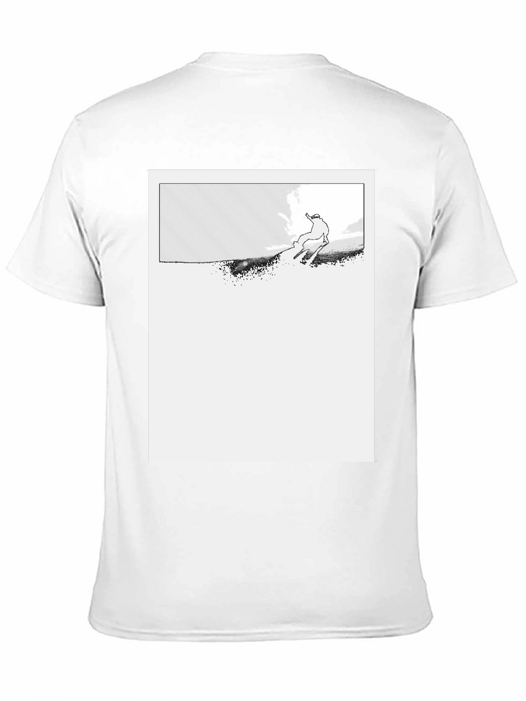Ski Jumper Graphic Black T-Shirt