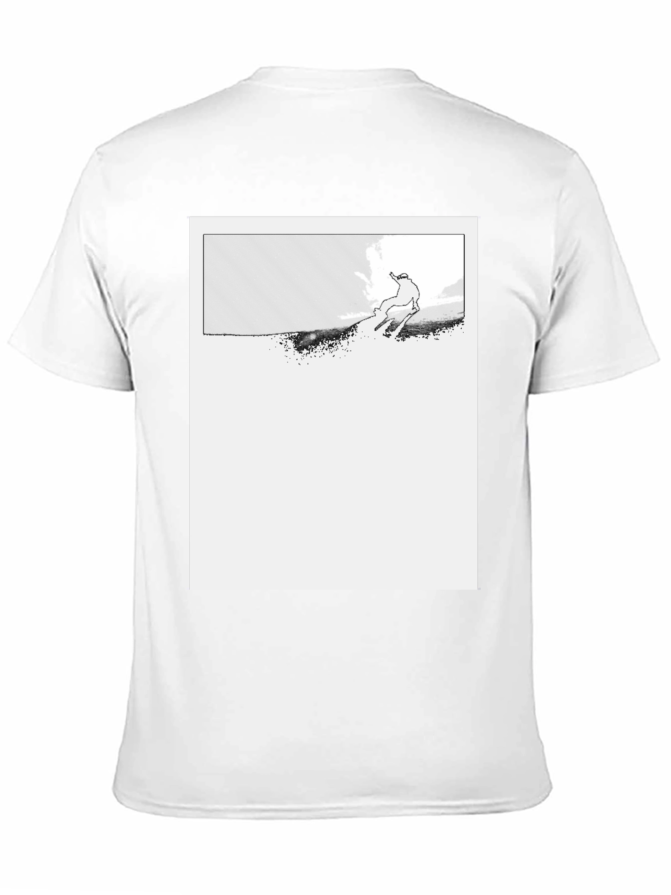 Ski Jumper Graphic Black T-Shirt