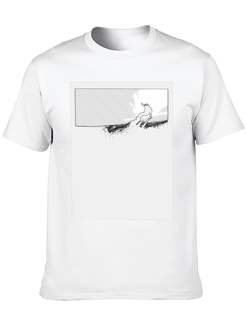 Ski Jumper Graphic Black T-Shirt