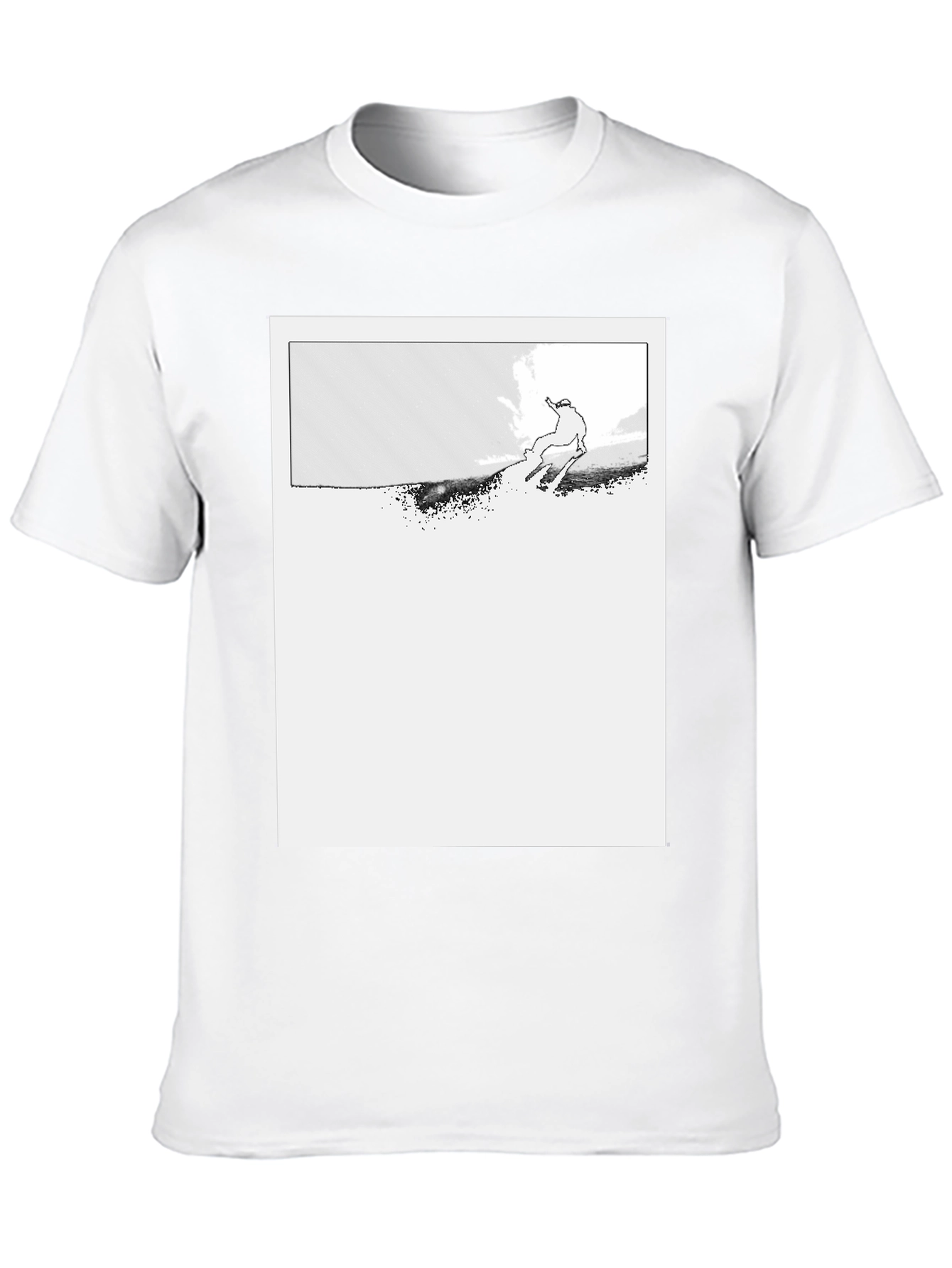 Ski Jumper Graphic Black T-Shirt