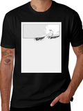 Ski Jumper Graphic Black T-Shirt