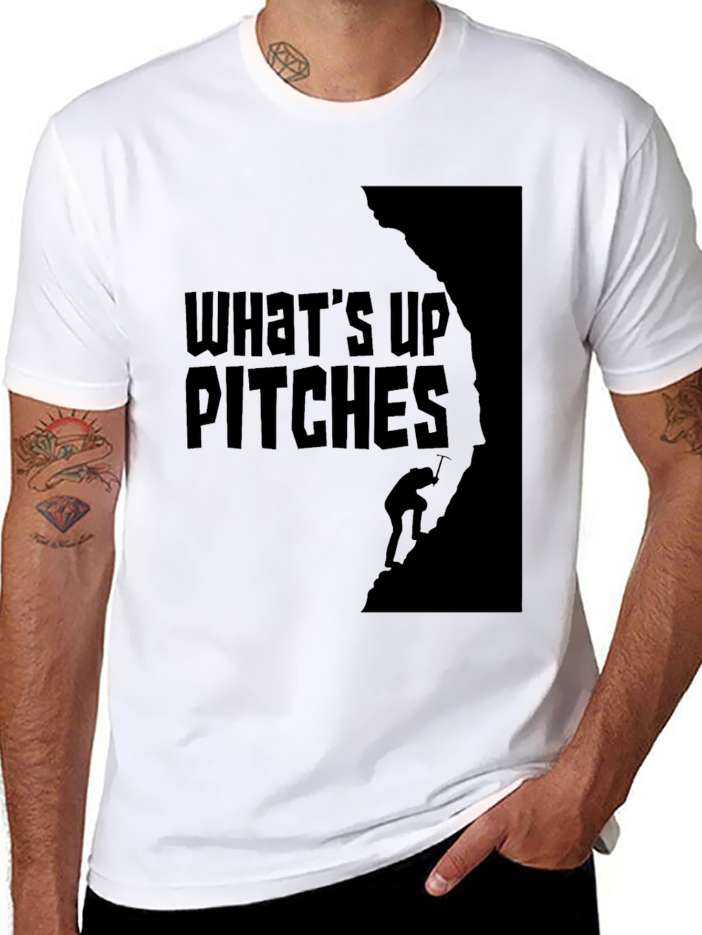 Whats Up Pitches Climbing T-Shirt