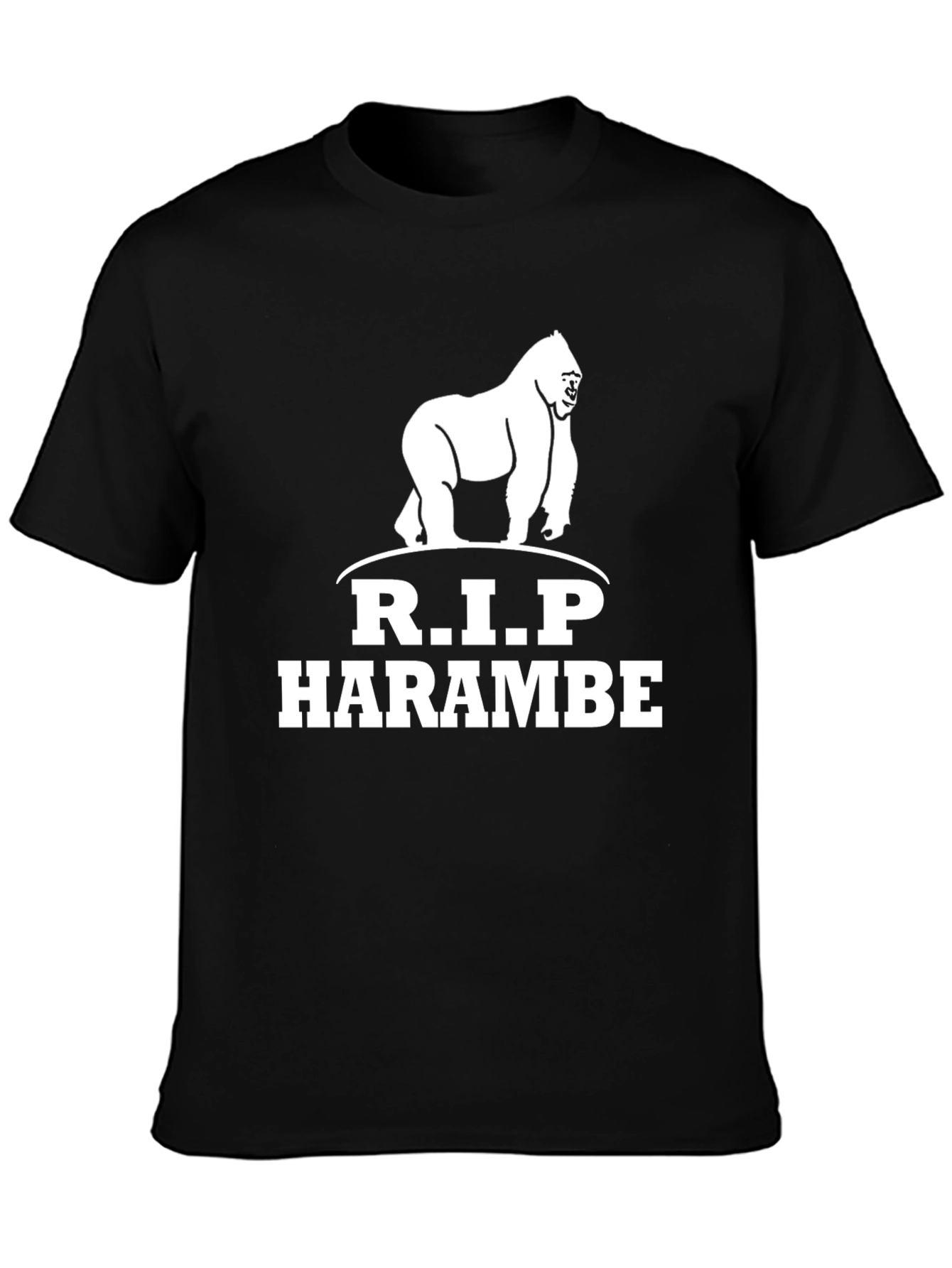 R.I.P Harambe Gorilla Graphic T-Shirt