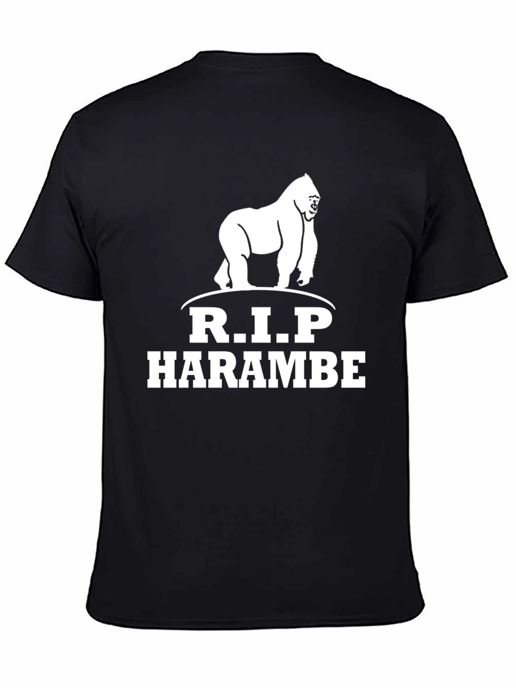 R.I.P Harambe Gorilla Graphic T-Shirt