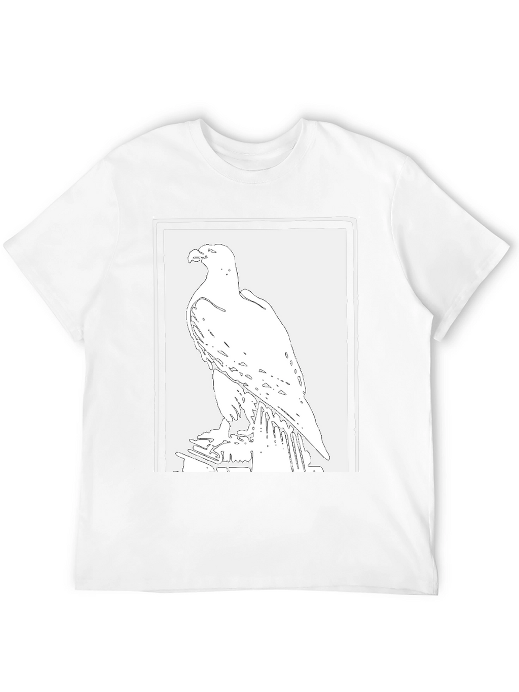Eagle Graphic Tee - Black Cotton T-Shirt