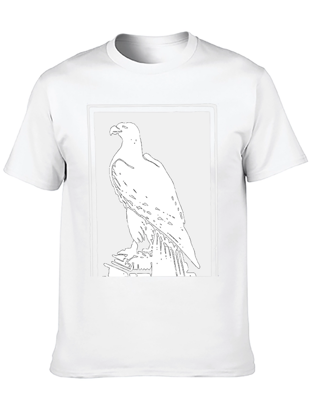 Eagle Graphic Tee - Black Cotton T-Shirt