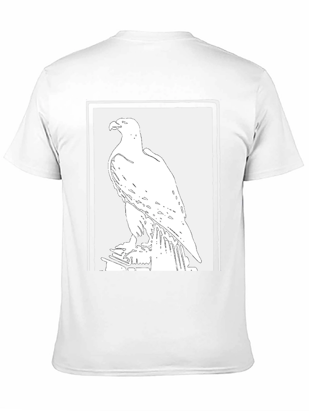 Eagle Graphic Tee - Black Cotton T-Shirt