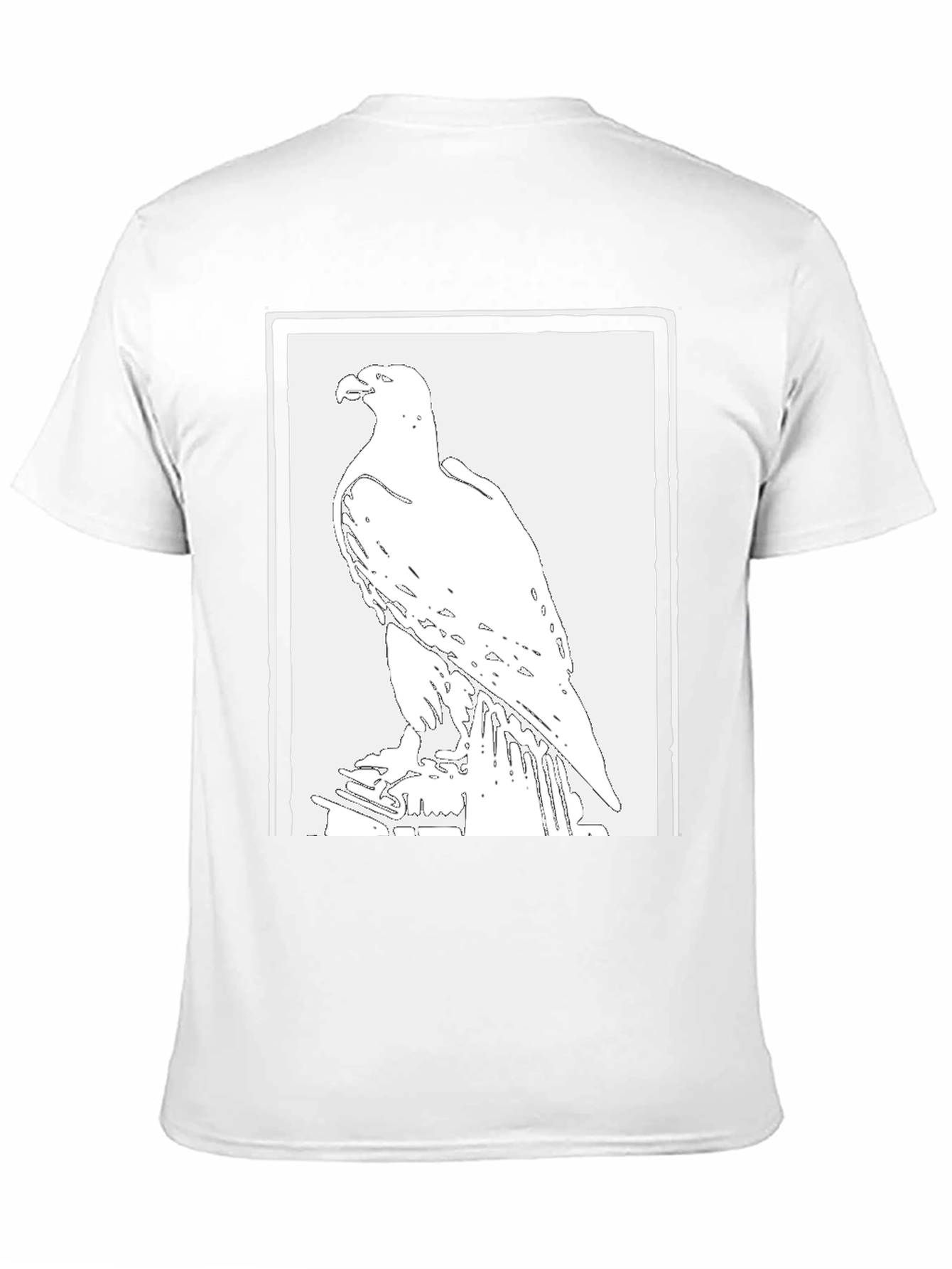 Eagle Graphic Tee - Black Cotton T-Shirt