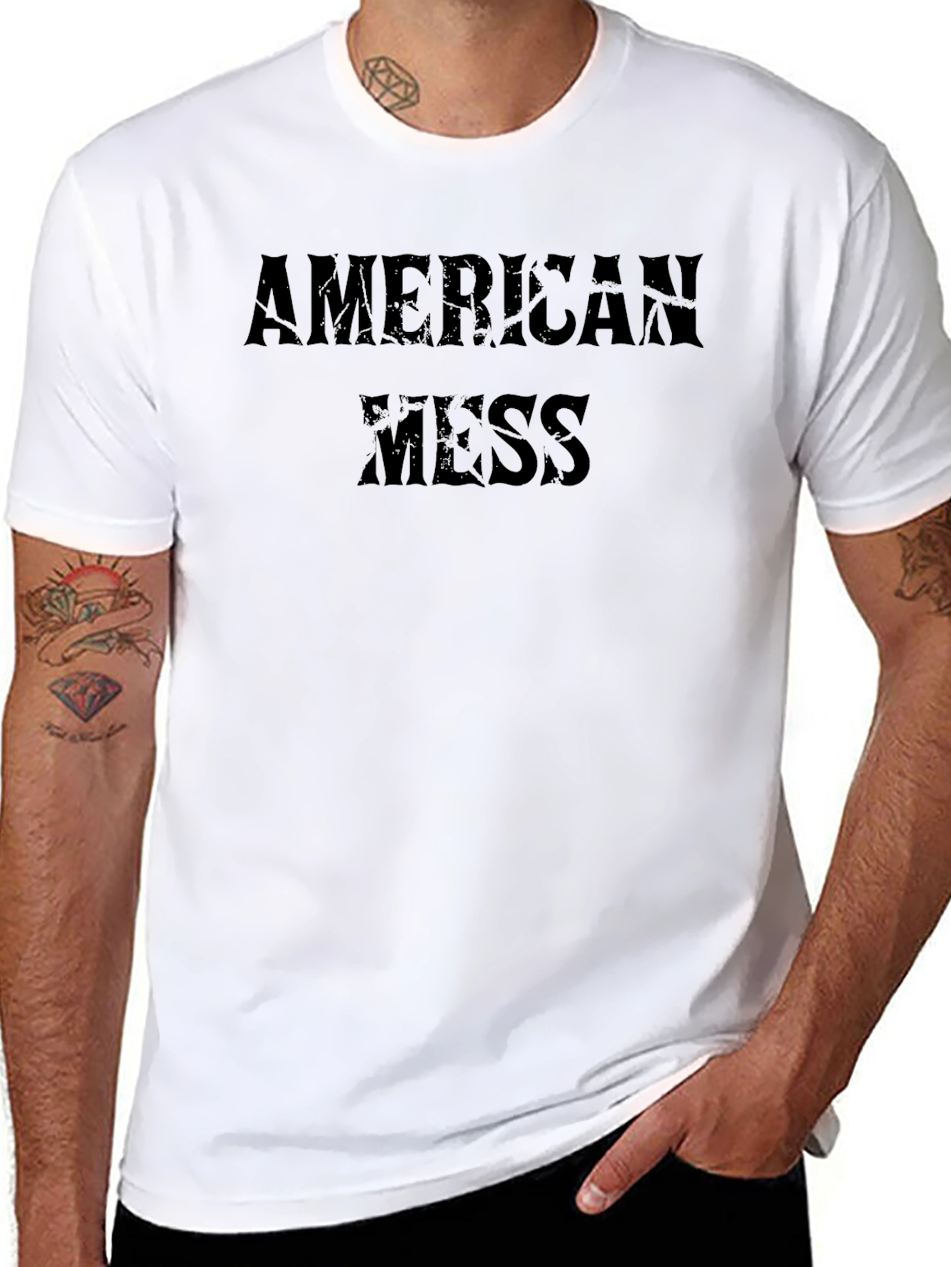 American Mess T-Shirt - Casual Graphic Tee