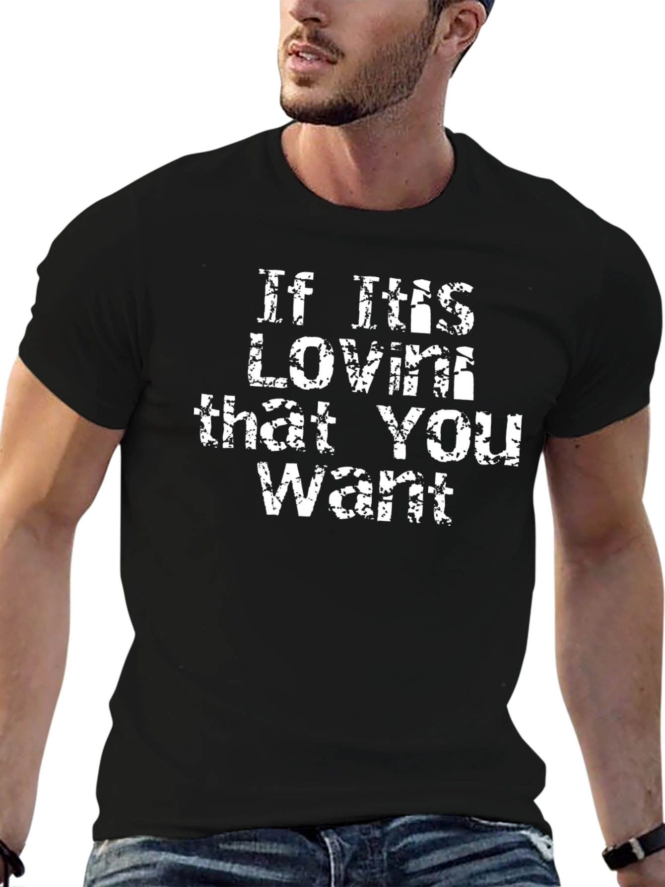 If This Lovin T-Shirt - Black Graphic Tee