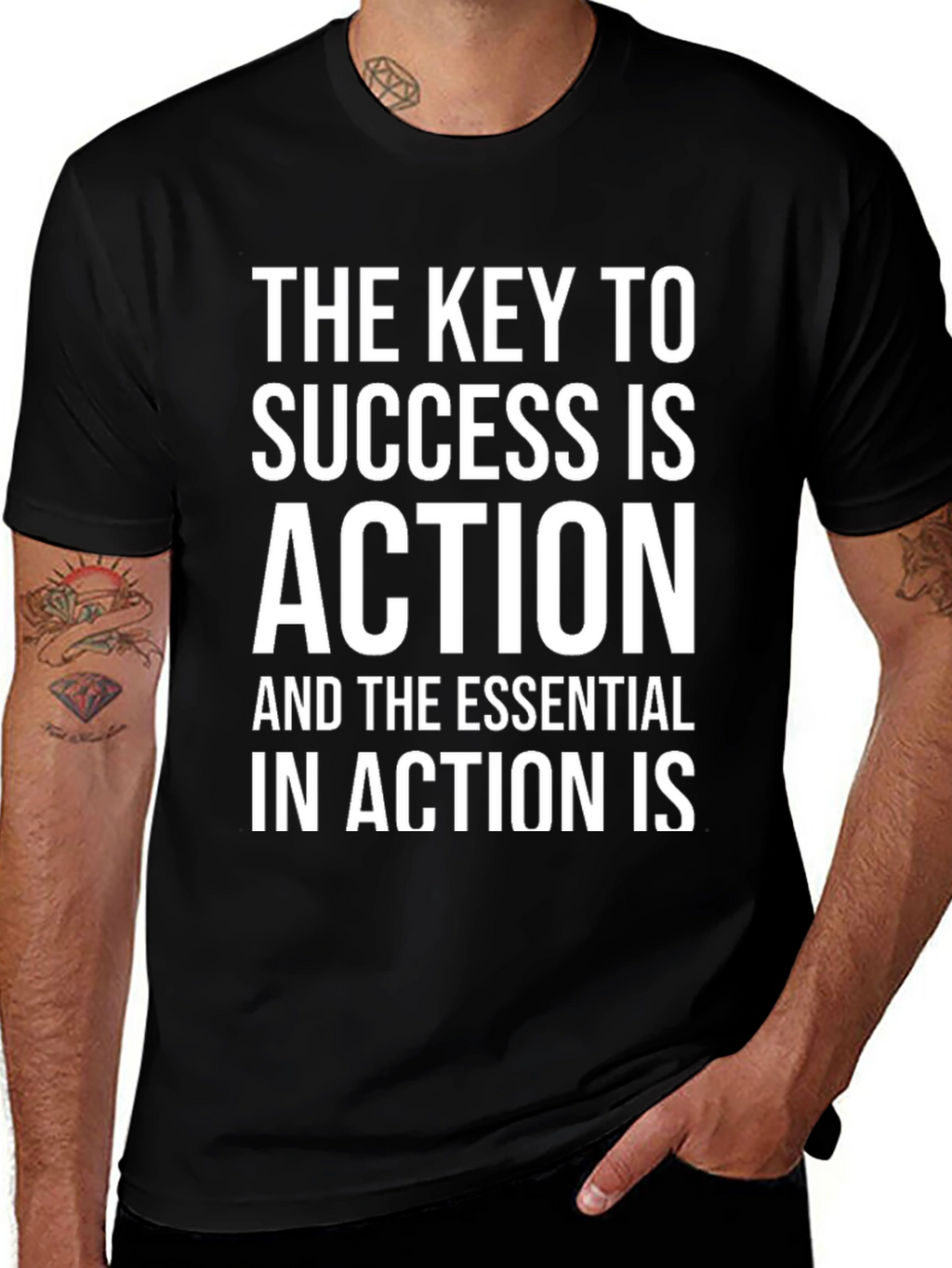 The Key to Success is Action Graphic Tee
