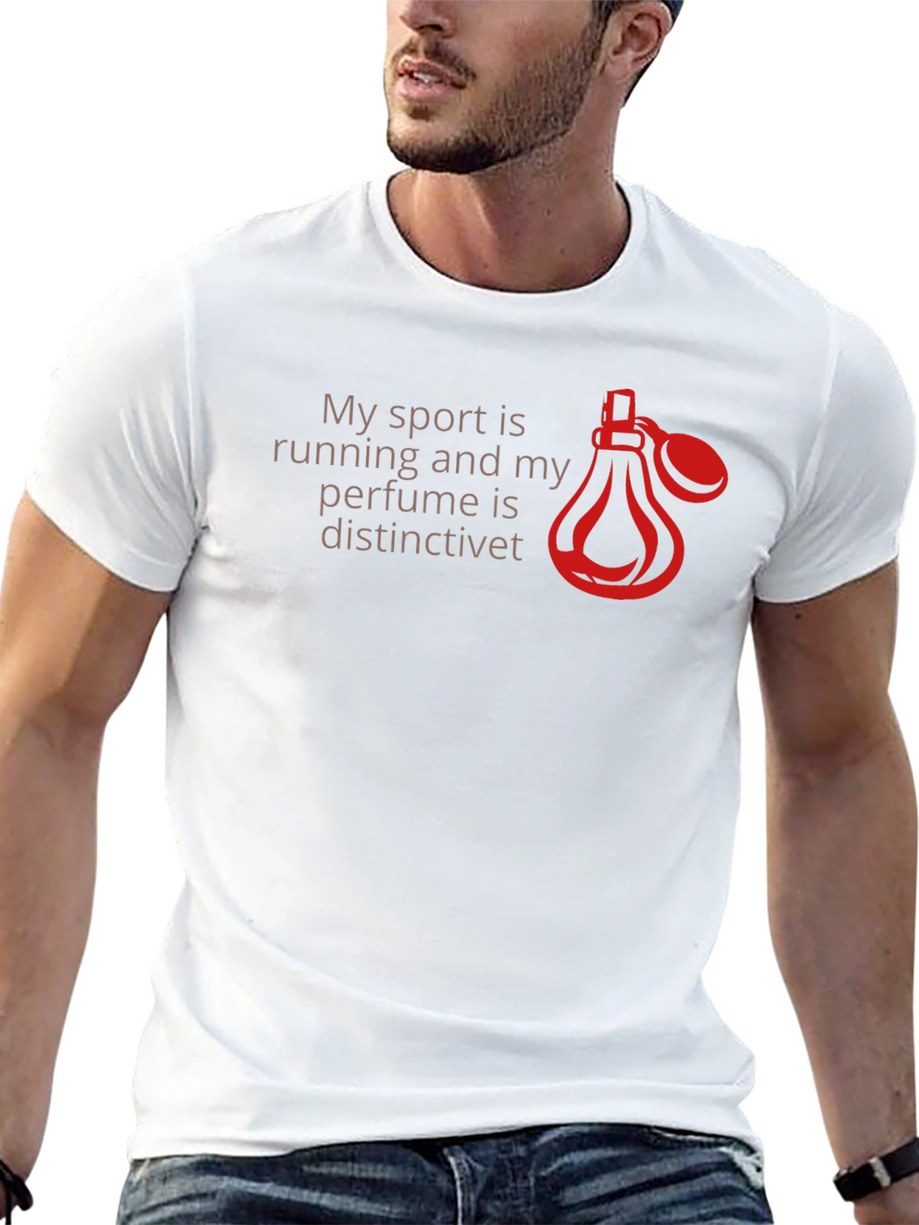 Running Perfume T-Shirt - Sporty & Distinctive Style
