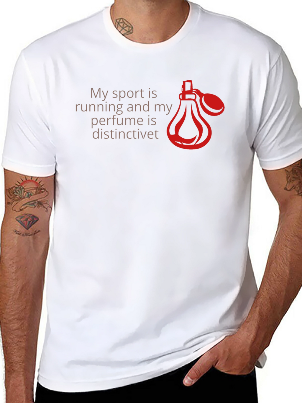 Running Perfume T-Shirt - Sporty & Distinctive Style