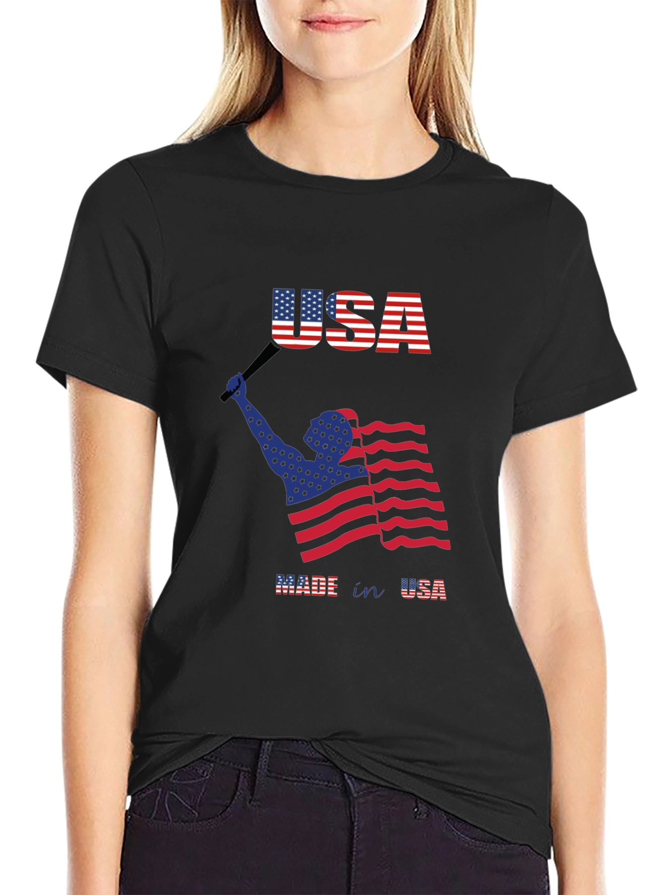 USA Flag Graphic T-Shirt