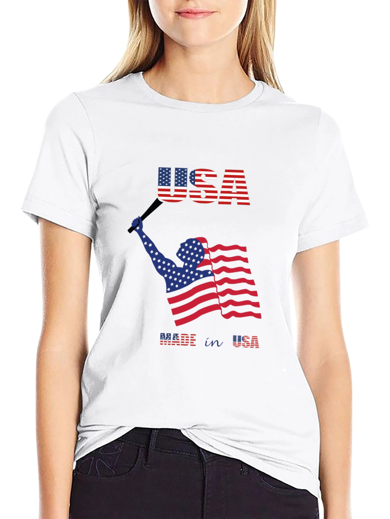 USA Flag Graphic T-Shirt