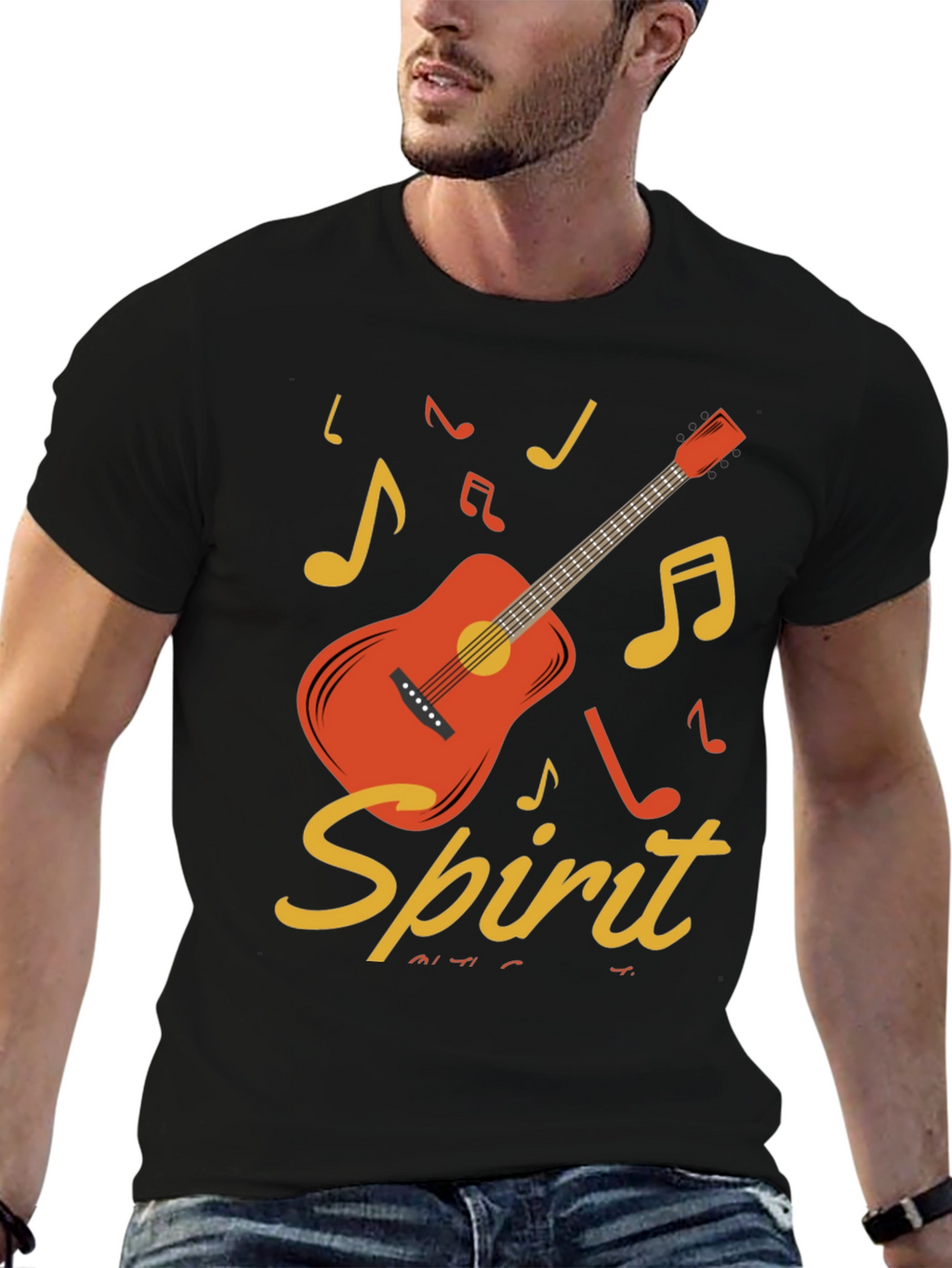 Acoustic Guitar Spirit Graphic Tee