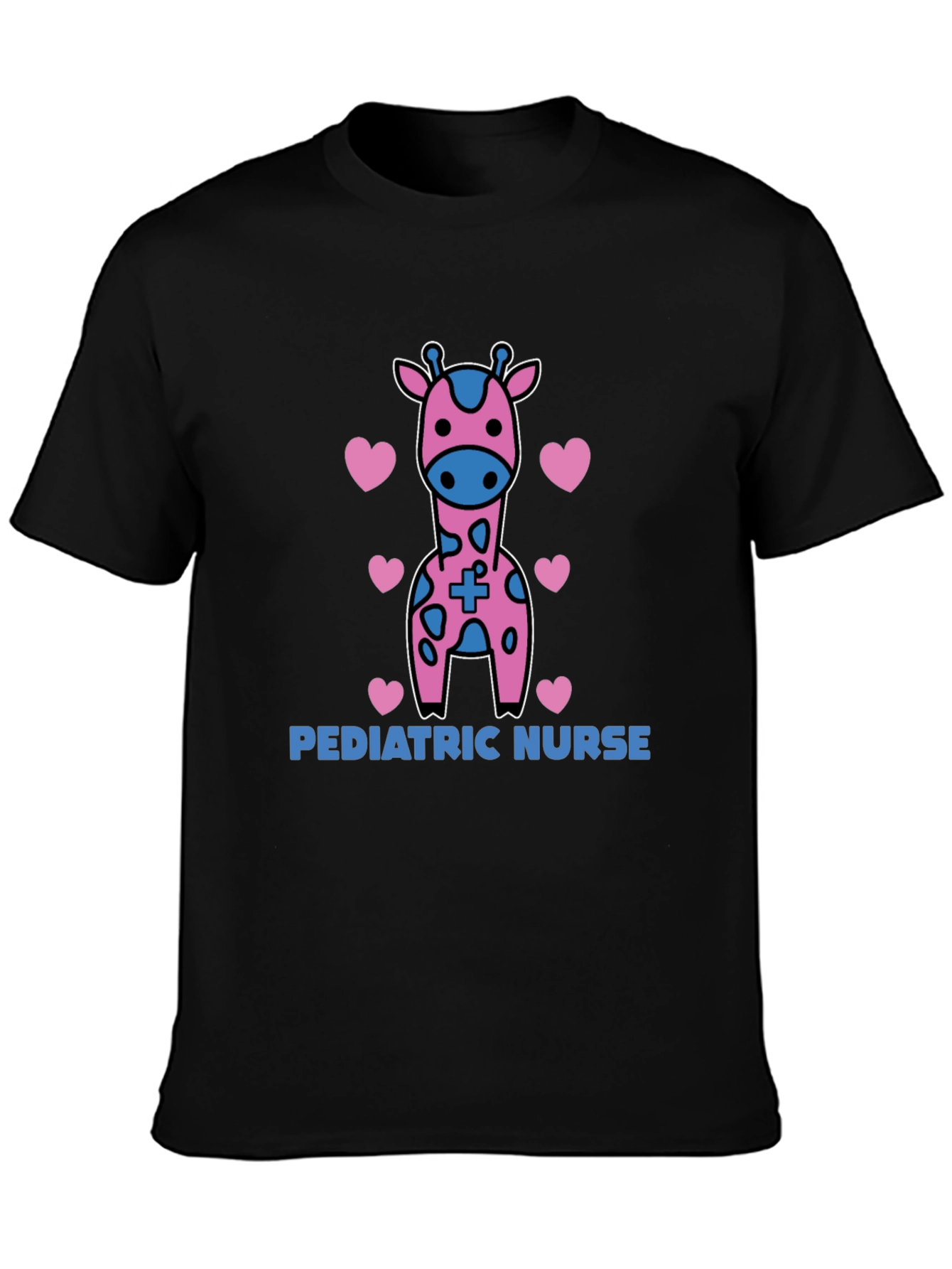 Pediatric Nurse Giraffe Heart T-Shirt