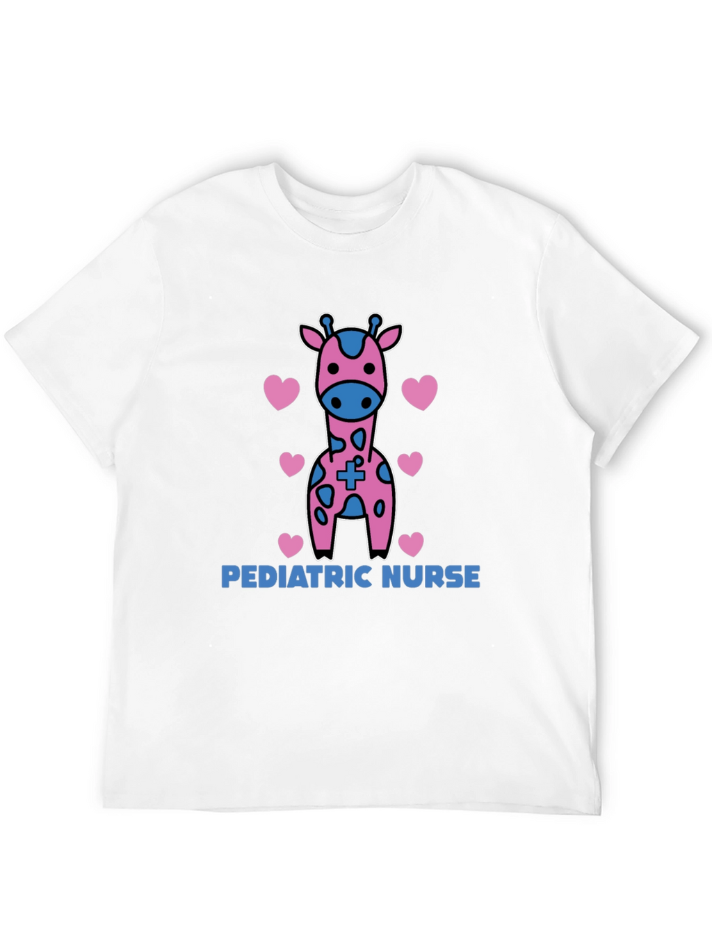 Pediatric Nurse Giraffe Heart T-Shirt