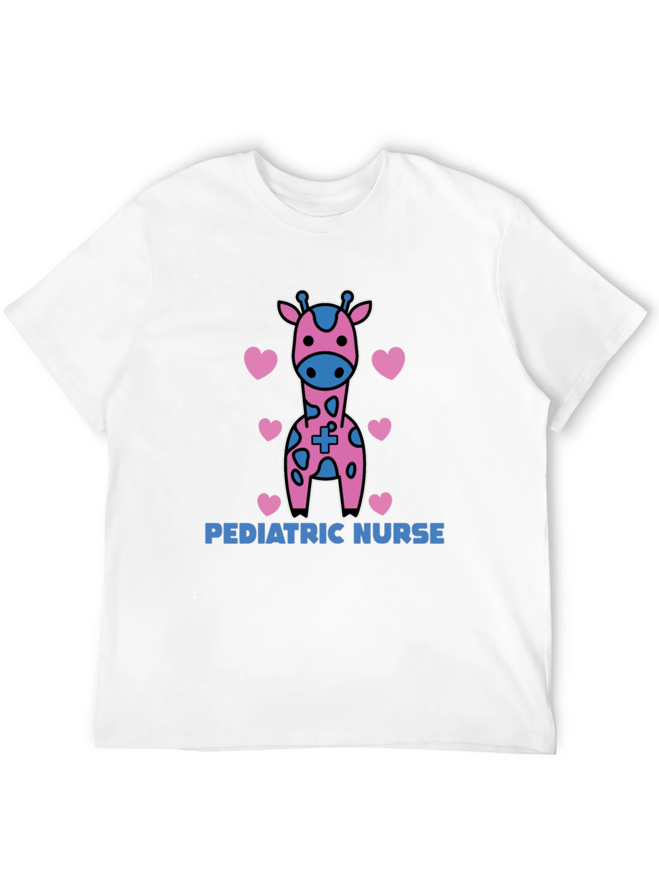 Pediatric Nurse Giraffe Heart T-Shirt
