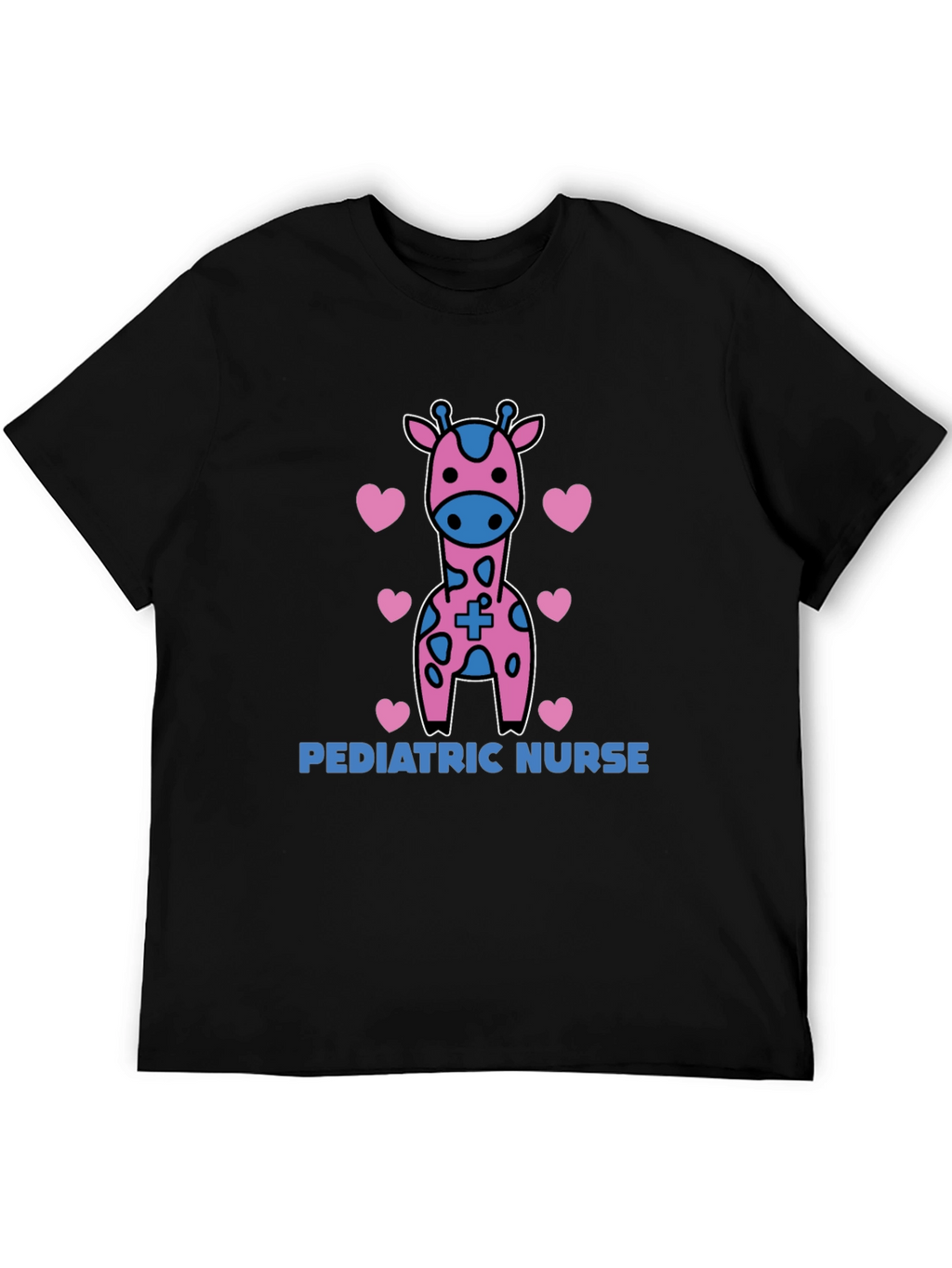 Pediatric Nurse Giraffe Heart T-Shirt