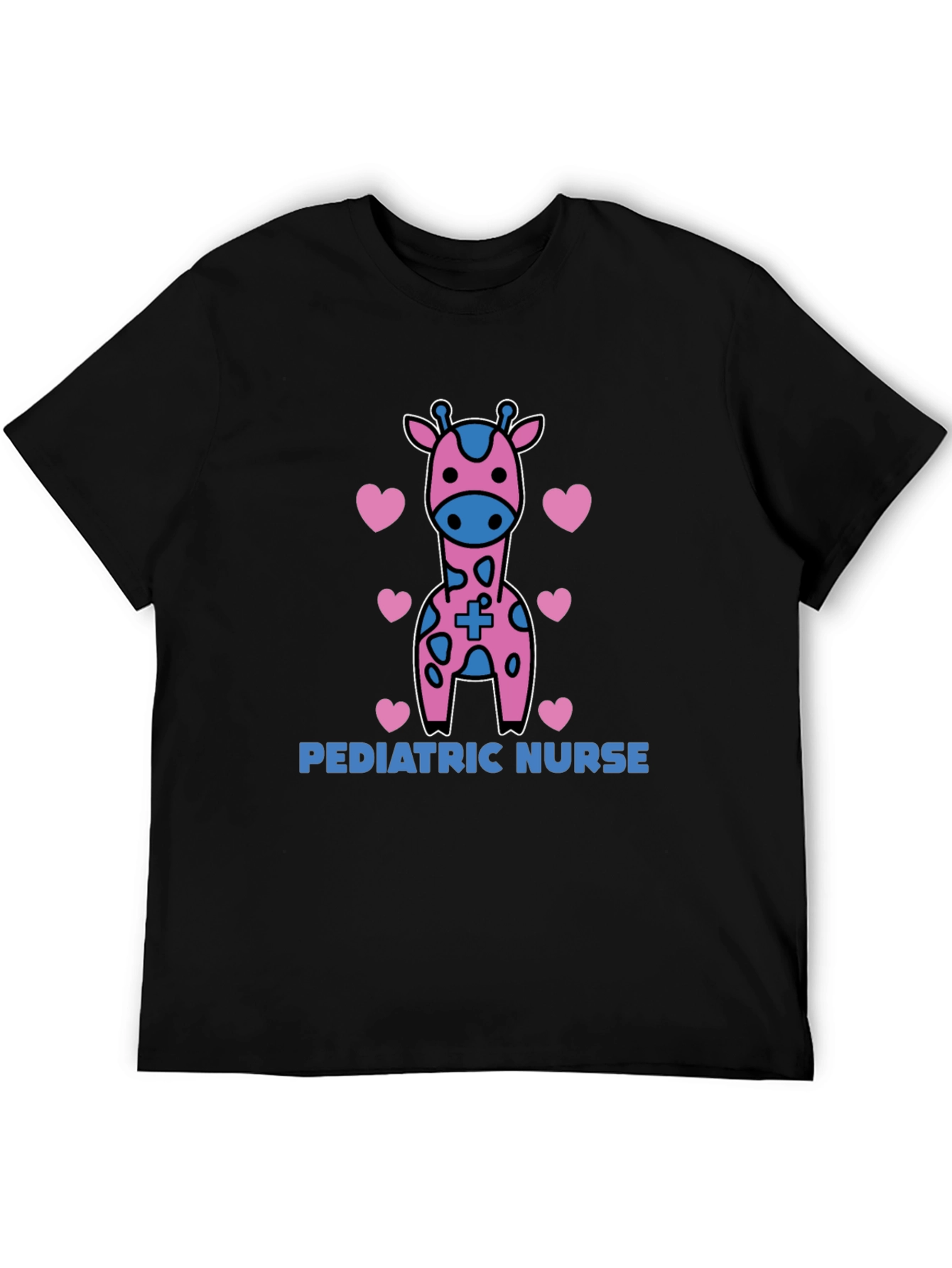 Pediatric Nurse Giraffe Heart T-Shirt