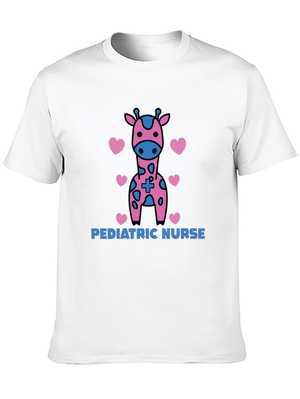 Pediatric Nurse Giraffe Heart T-Shirt