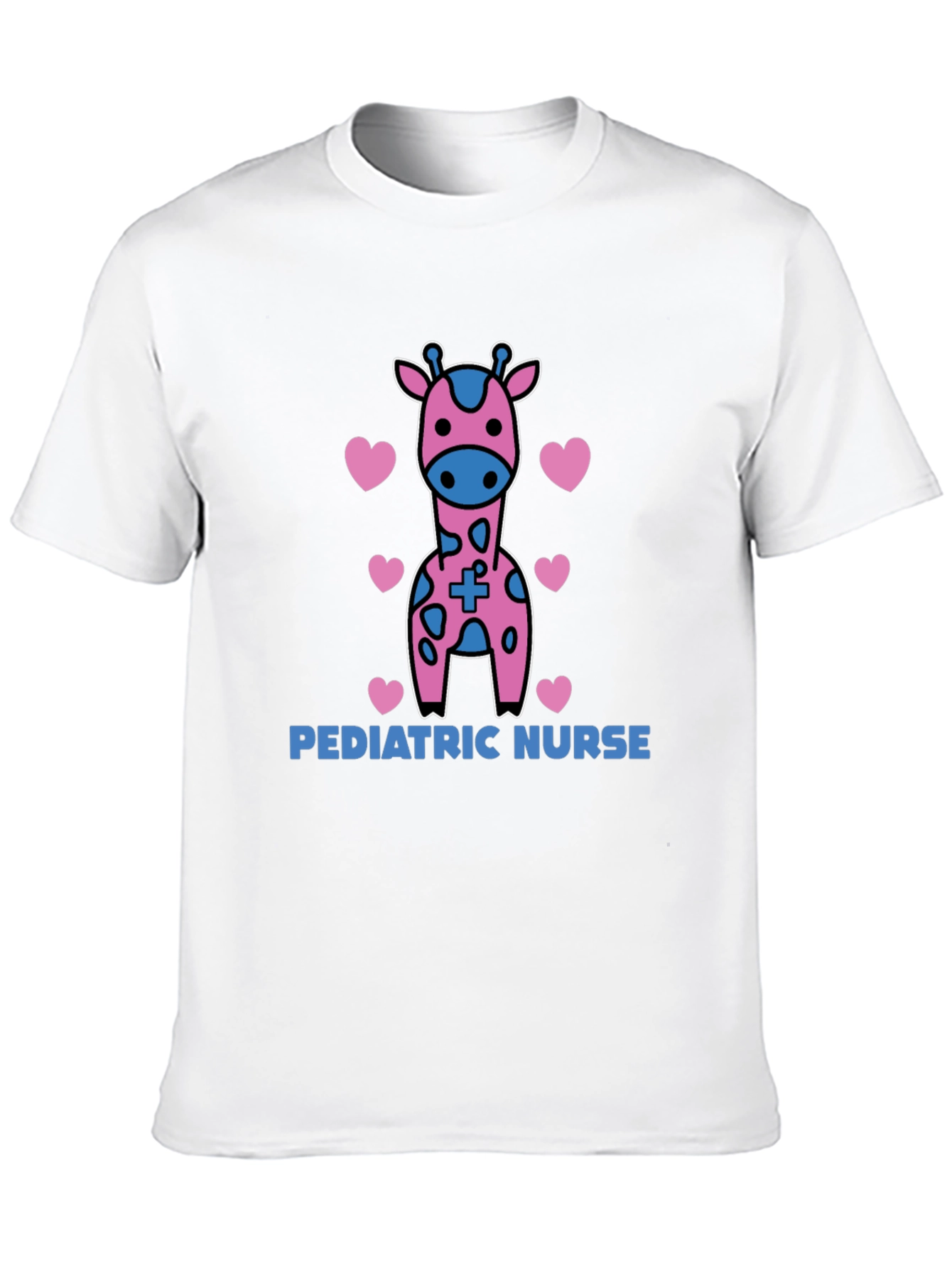 Pediatric Nurse Giraffe Heart T-Shirt