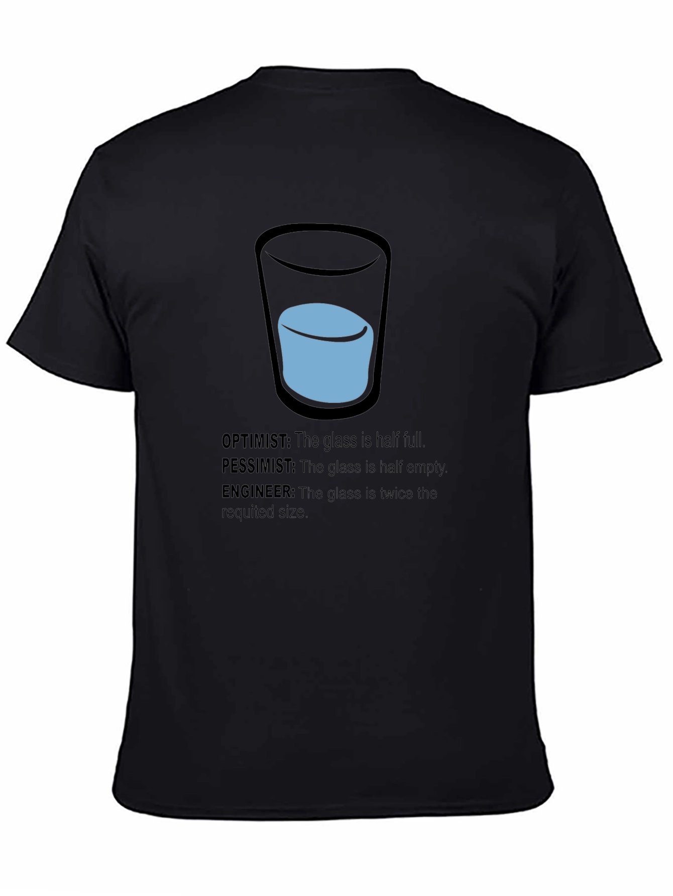 Engineer Optimist Pessimist Funny T-Shirt